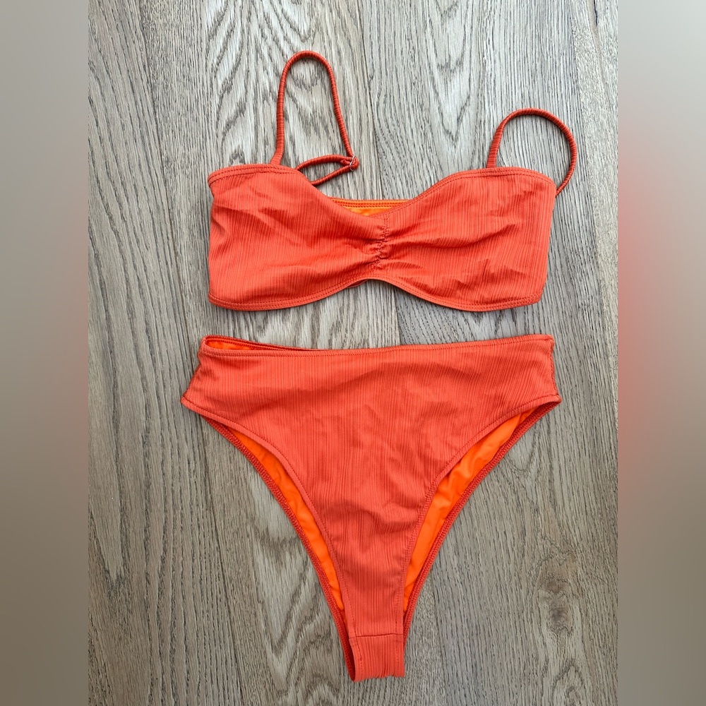 Frankie's Bikinis Vibrant Orange Set
